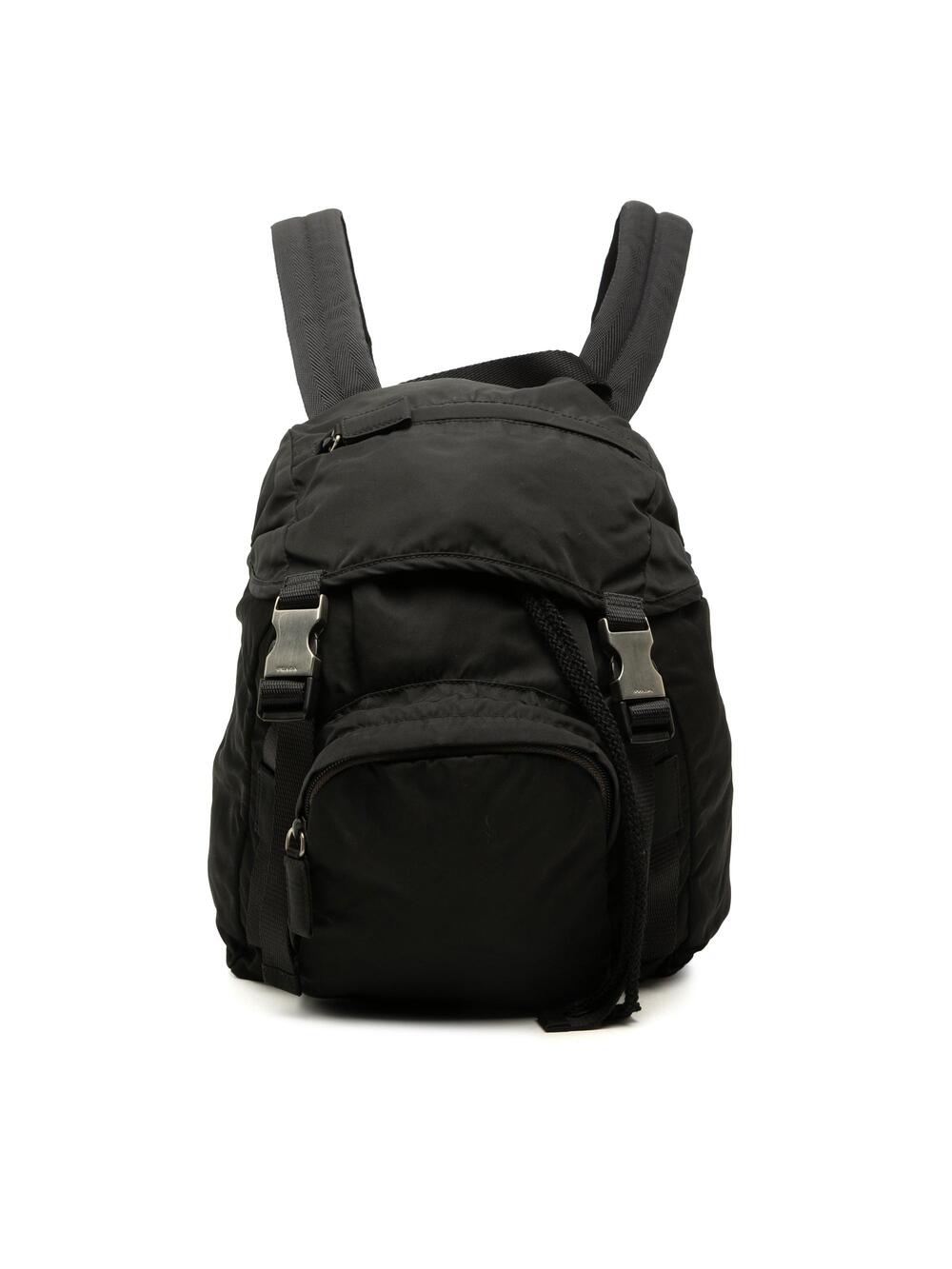 Prada Double Buckle Backpack Tessuto #376106P87B